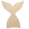 Mermaid Tail Unfinished Wood Shape Piece Cutout for DIY Craft Projects